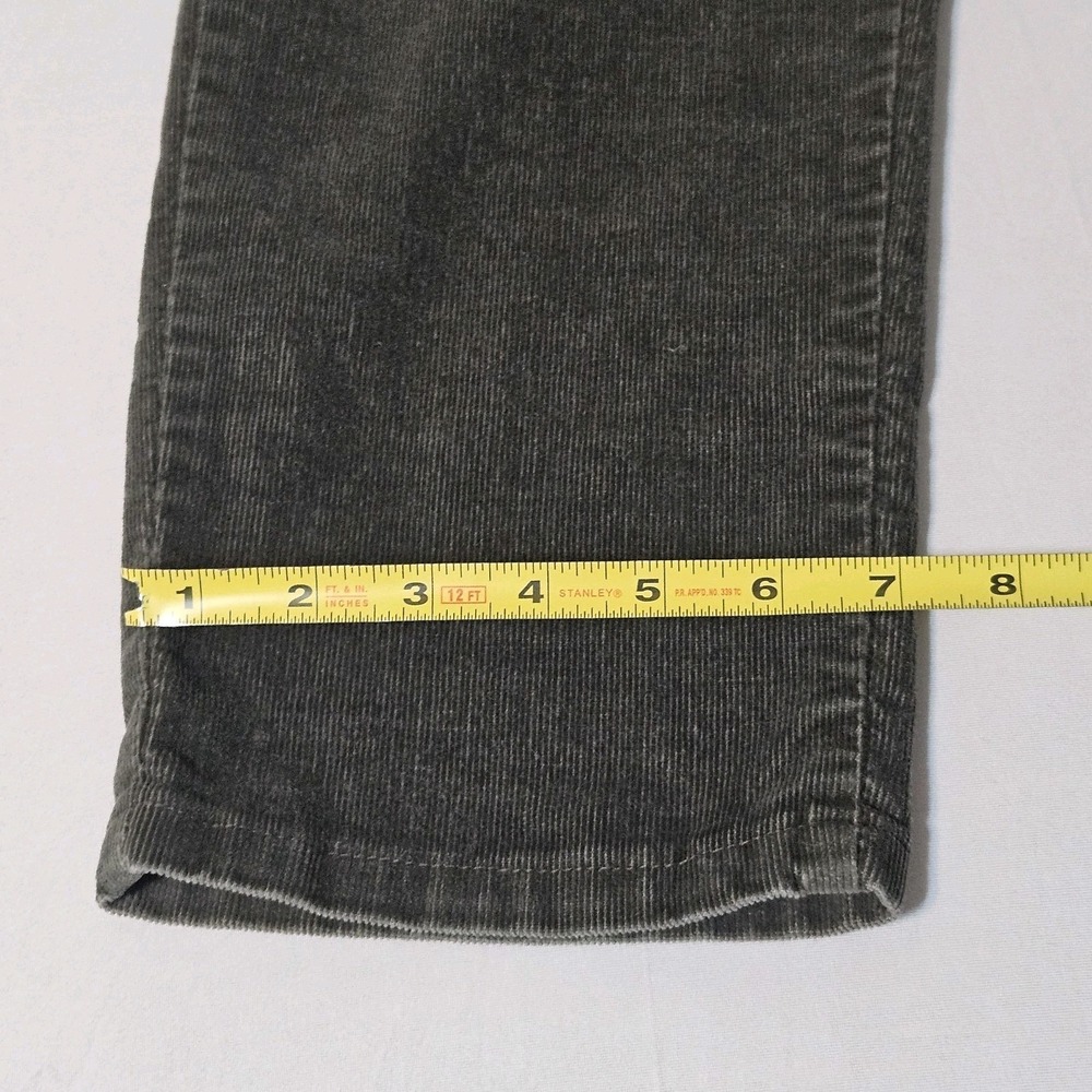 VTG Levis Jeans 30x30 Y2K Grey Faded 10 M Mis Corduroy 550 Relaxed Tapered - Picture 9 of 11